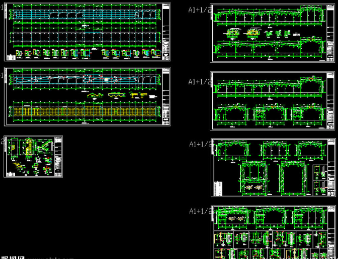 重庆钢结构厂房图纸